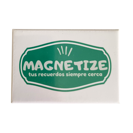 Imán personalizado con el logo de Magnetize